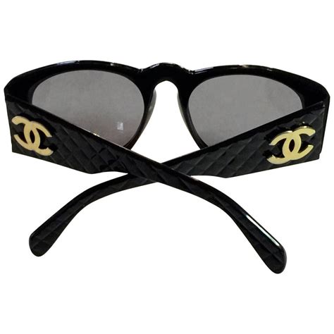 chanel black plastic frame sunglasses|how much chanel sunglasses cost.